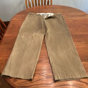 One pair of George khaki tan dress pants size 36x30 lightly worn